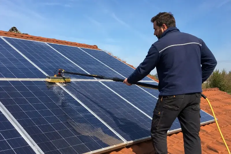 Nettoyage et entretien de panneaux solaires à la Bruguière